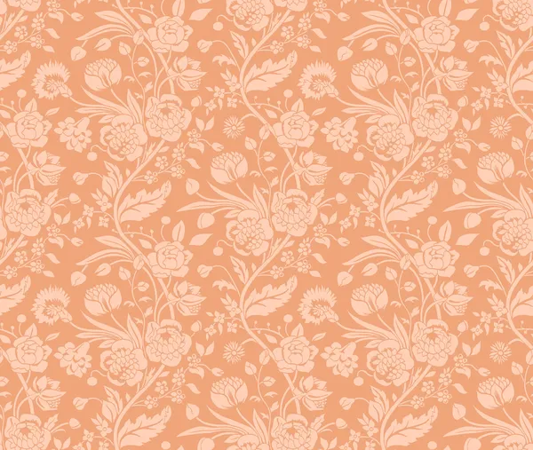 Pastelové bezešvé pattern s ročník květinové kytice karafiátů a chryzantémy Stock Vektory