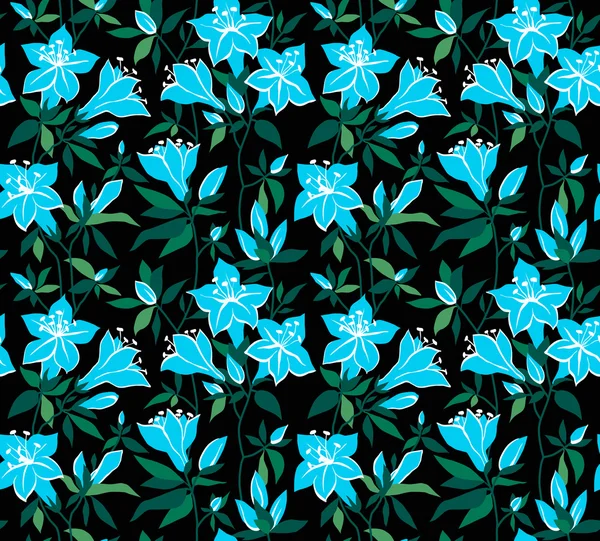 Vecteur magique fond floral sans couture — Image vectorielle