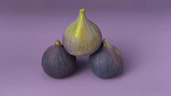 Figs Folded Pyramid Lies Solid Background Close Veri Peri Color — стоковое фото