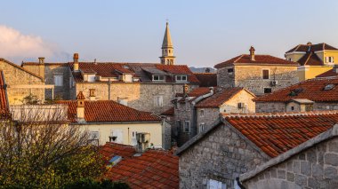 gün batımında tarihi kent