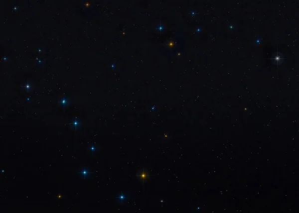 Grande Plongeuse Petite Plongeuse Avec Étoile Polaire Dans Ciel Nocturne Images De Stock Libres De Droits