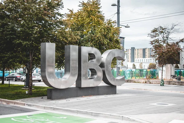 Vancouver Canadá Septiembre 2021 Vista Señal Ubc University Bvld — Foto de Stock