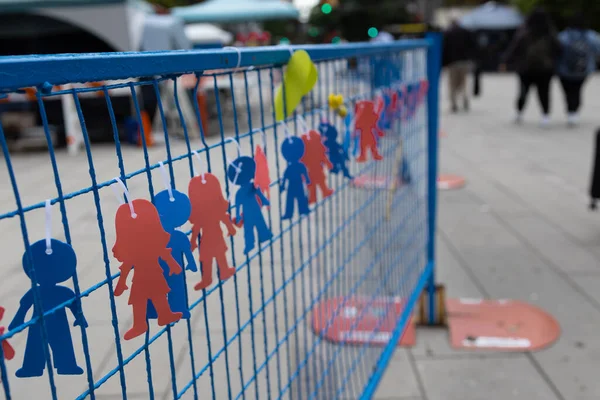 Memorial Indigenous Children Which Remains Have Been Found City Kamloops — Stock fotografie