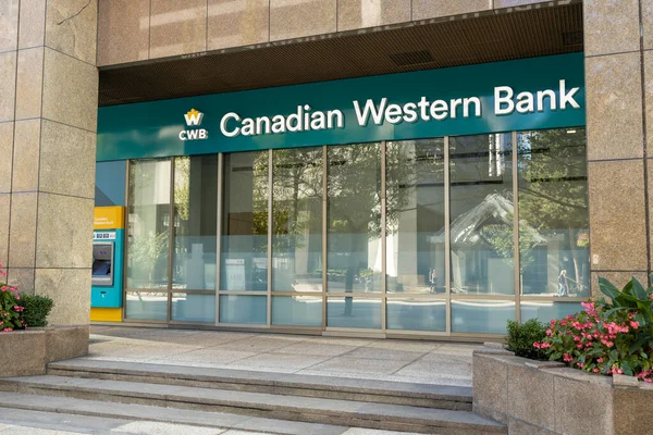 Vancouver Canadá Septiembre 2022 Vista Canadian Western Bank West Georgia — Foto de Stock