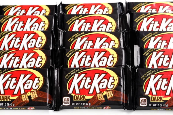 Maio 2021 Nova Iorque Kit Kat Wafer Bar Revestido Com — Fotografia de Stock