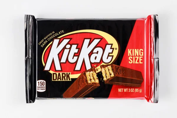 May 2021 New York Kit Kat Wafer Bar Coated Dark — Fotografia de Stock