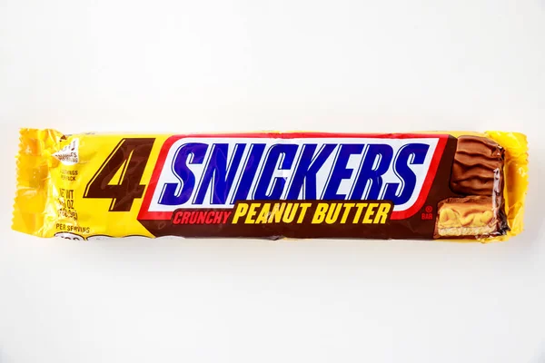 May 2021 New York Snickers Bar Crunchy Peanut Butter Nougat — Fotografia de Stock