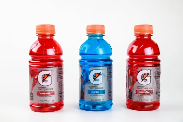 January 2022 New York Usa Staying Hydrated Gatorade Sports Drink — Zdjęcie stockowe