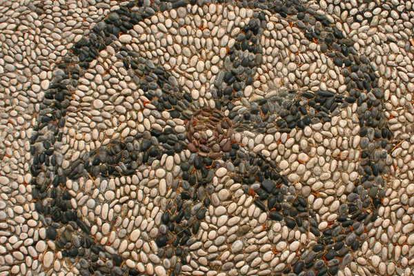 Mosaïque de pierre de cailloux — Photo