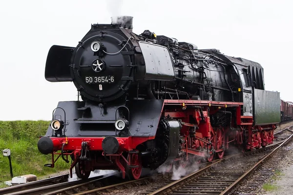 Locomotora de vapor holandesa antigua — Foto de Stock