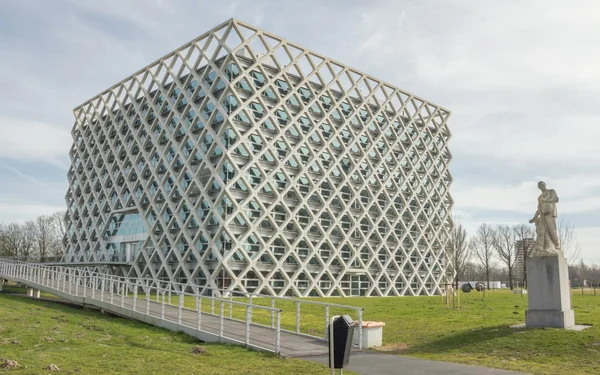 Editorial use only. Detail of modern building — Stock Photo, Image