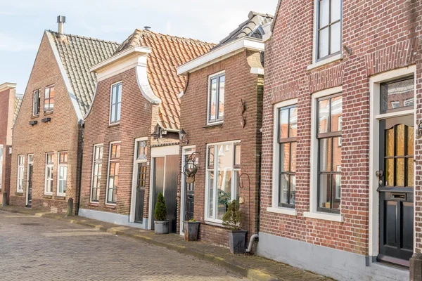 Tradiční holandské domy ve vesnici smal — Stock fotografie