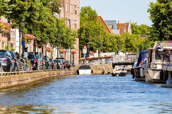 ボート運河｜アルクマール,オランダ — ストック写真