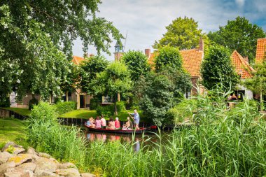 Enkhuizen 'deki Zuiderzee Müzesi Sahnesi Hollanda