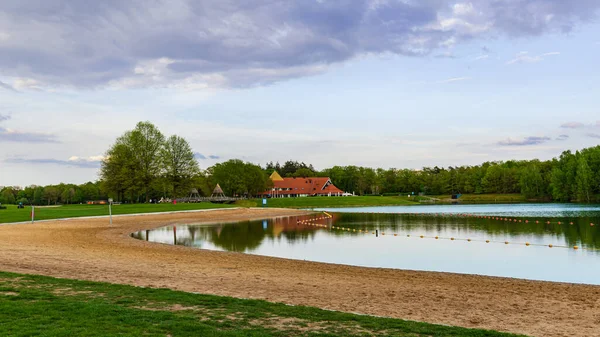 Panorama public park in Twente The Netherlands — Stock Photo, Image