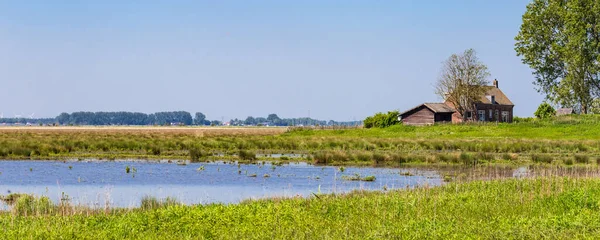 Landschap van eiland Tiengemeten in De neteherlands — Stockfoto