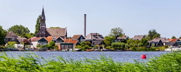 Domy Zaanse Schans wieś Holandia — Zdjęcie stockowe
