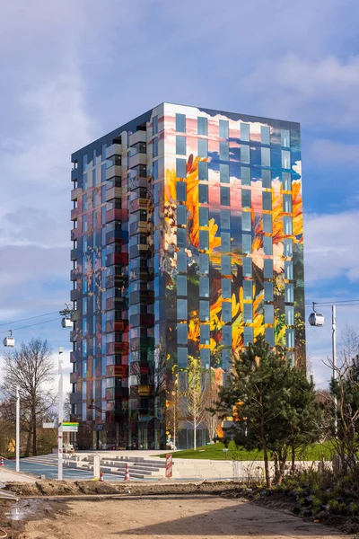 Edificio Flores en Floriade Exposición 2022 en Almere Amsterdam Países Bajos — Foto de Stock