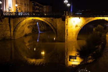 İspanya 'da Murcia' da renkli köprü