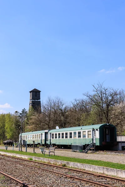 Estación de Asch y torre en As en Belgum — Foto de Stock