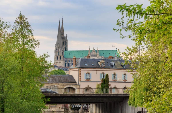 Cityscape Chartres in Eur-et-Loire in France — Stock Photo, Image