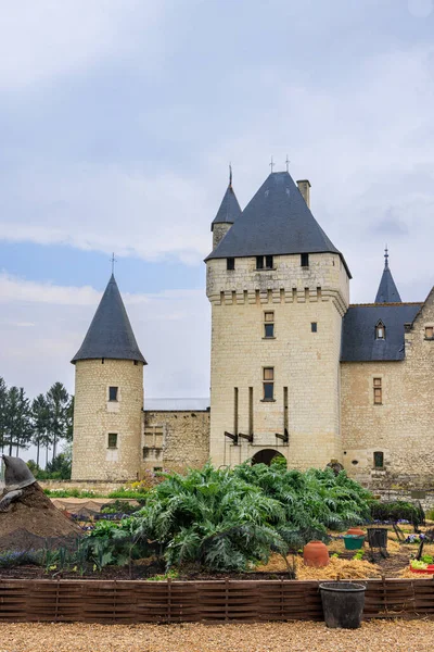Chateau Rivau i Loire Valley, Frankrike — Stockfoto