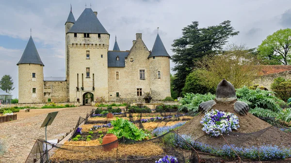 Chateau Rivau in Valle della Loira, Francia — Foto Stock
