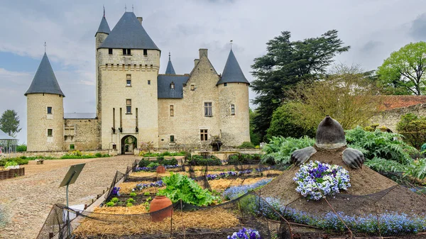 Chateau Rivau i Loire Valley, Frankrike — Stockfoto