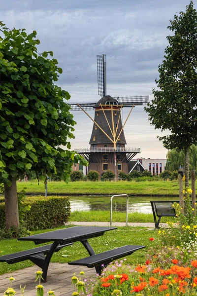 Windmill Arkel Small Village Molenlanden South Holland Netherlands — Stock Photo, Image