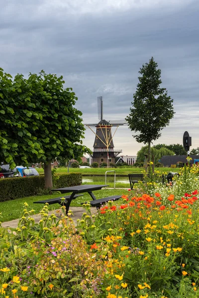 Windmill Arkel Small Village Molenlanden South Holland Netherlands — Stock Photo, Image