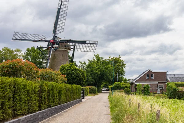 Amerongen Juli 2022 Traditionele Nederlandse Windmolen Wissel Amerongen Utrecht — Stockfoto