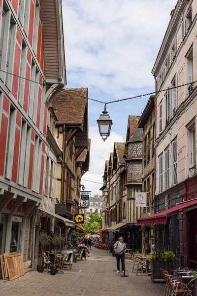 Troyes France May 2022 Medieval Old Town Troyes Grand Est — Stockfoto