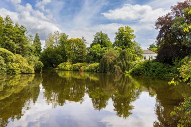Castle park and garden in Oldenburg in Lower Saxony in Germany Europe