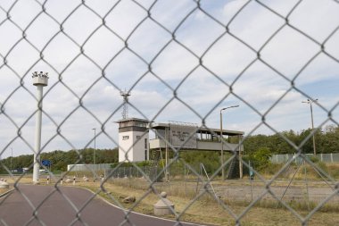 Helmstedt -Marienborn Germany, August 4, 2022: Memorial and museum German division Helmstedt -Marienborn highway to Berlin former border crossing inner-German border East and West Germany.