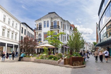Oldenburg, Germany - July 28, 2022: Urban farming project with permaculture in Oldenburg in Lower Saxony in Germany Europe