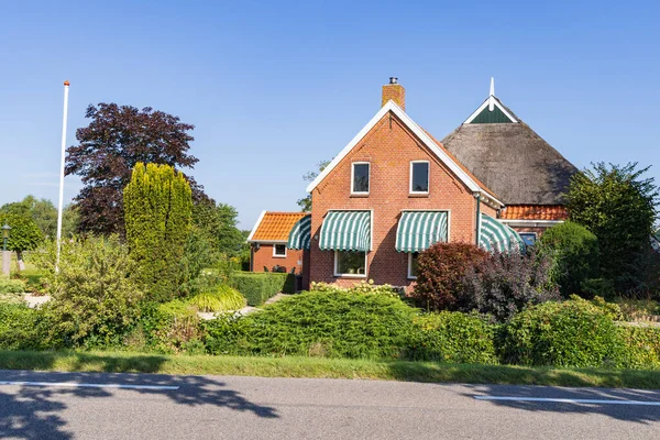 Traditional Small Farm Holm Niebert Municipality Westerkwartier Groningen Province Netherlands — Foto de Stock