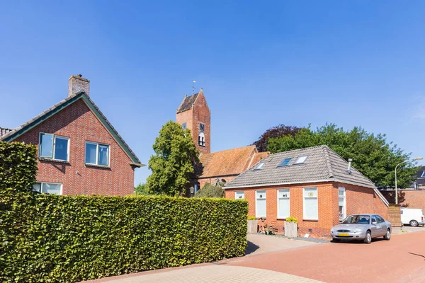 Village View Church Small Village Tolbert Municipality Westerkwartier Groningen Province — Stock Photo, Image