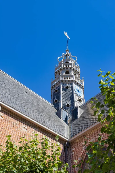 Kostel Modrou Oblohou Centru Hoorn North Holland Nizozemsku — Stock fotografie