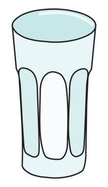 Highball Collins Cowler uzun süre kokteyl bardağı çizimi yaptı. El yapımı karalama karikatür tarzı illüstrasyon. Kart, davetiye, poster, bar menüsü, alkol aşçısı tarifi