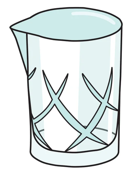 Kristallmischung Glas Bar Dekoration Zubehör Handgezeichnetes Doodle Cartoon Bild Für — Stockvektor