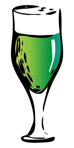 Tulip Bägare Glas Hand Dras Bläck Stil Grafik Illustration Oktoberfest — Stock vektor
