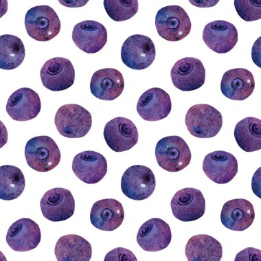 El yapımı suluboya kağıt kesimi yaban mersini deseni. Şirin kawaii arka planı, duvar kağıdı, tekstil, hediye veya çiftçi ürünleri paketleme için iyidir..