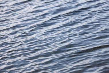 Close-up water reflection texture, pattern, with small waves. Photo taken in daylight.