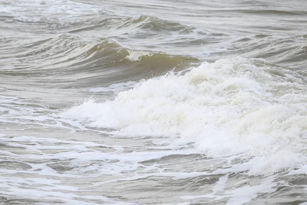 Close Baltische Zeewater Vawes Textuur Details Buurt Van Baltische Kust — Stockfoto