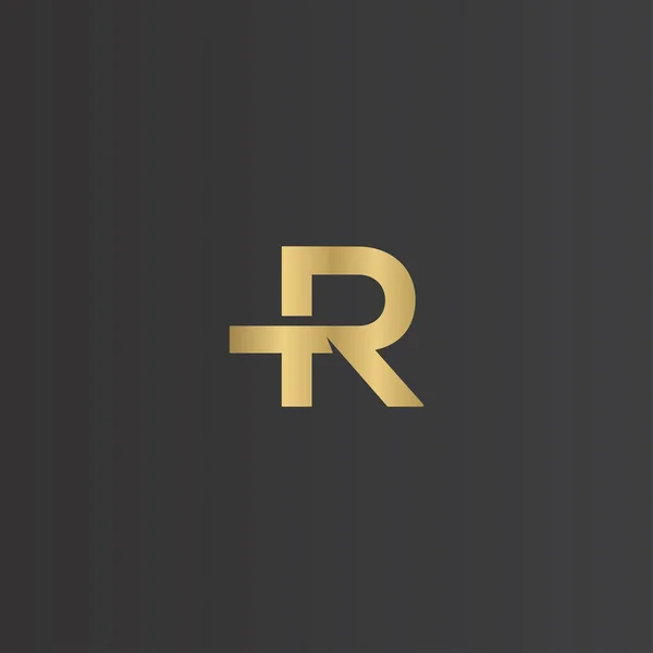英文字母首字母标识Rt T和R — 图库矢量图片