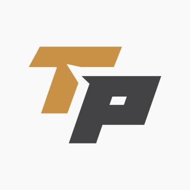 tp harfi logosu veya pt logo tasarımı