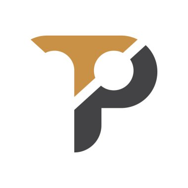 tp harfi logosu veya pt logo tasarımı