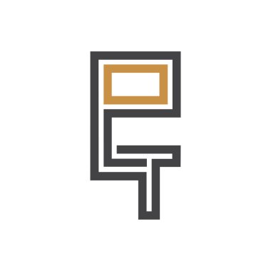 tp harfi logosu veya pt logo tasarımı