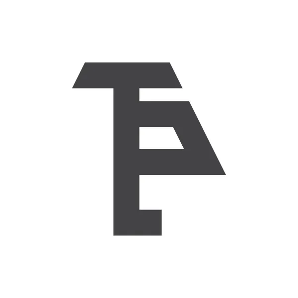Carta Logotipo Projeto Logotipo — Vetor de Stock