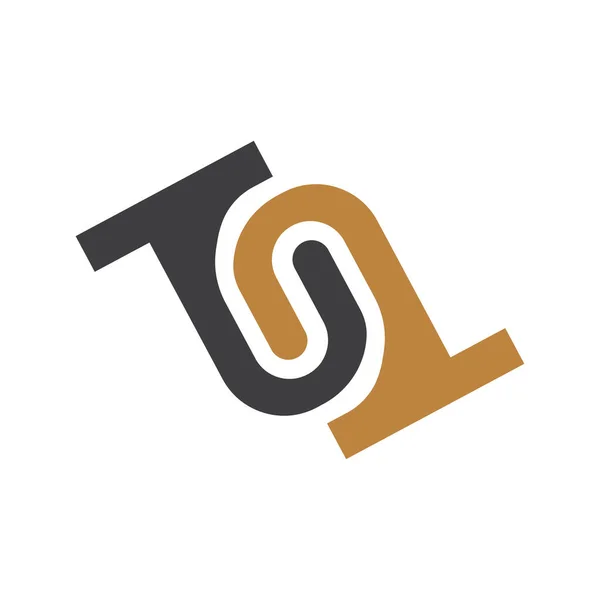 Αρχικό Γράμμα Λογότυπο Σχεδιασμό Λογότυπο — Διανυσματικό Αρχείο